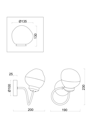 Бра Freya Volani FR8017WL-01MG дополнительное фото фото 11