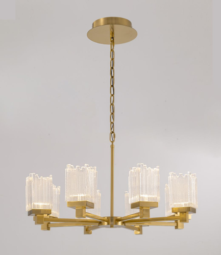 Подвесная люстра Delight Collection MD25020403-8A2 Satin gold изображение в интернет-магазине Cramer Light фото 2