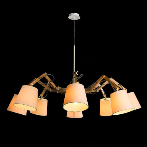 Подвесная люстра Arte Lamp Pinocchio A5700LM-8WH изображение в интернет-магазине Cramer Light фото 6