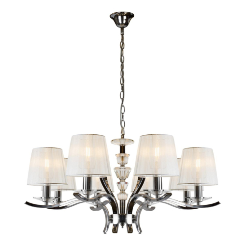 Подвесная люстра iLamp Omega RM5231/8CR изображение в интернет-магазине Cramer Light