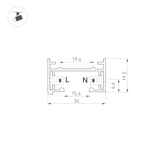 Шинопровод Arlight LGD-2TR-TRACK-2000-BK 022772 изображение в интернет-магазине Cramer Light фото 3