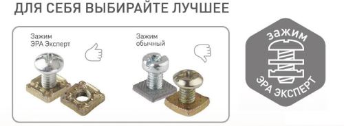 Розетка 2х2P Эра 11-2202-11 Б0020684 дополнительное фото фото 2