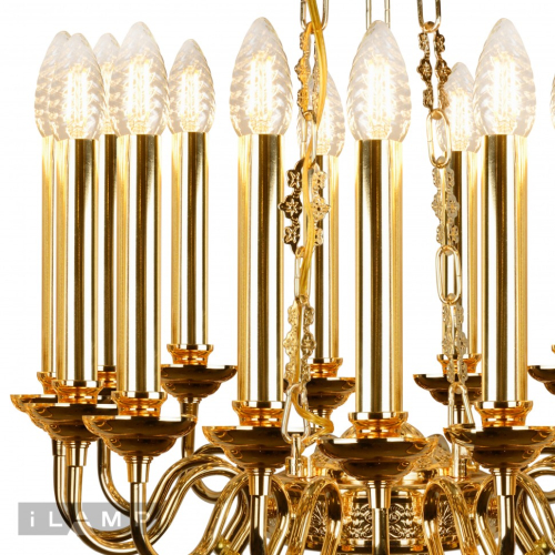 Подвесная люстра iLamp Louvre MD8551-15 GD изображение в интернет-магазине Cramer Light фото 3
