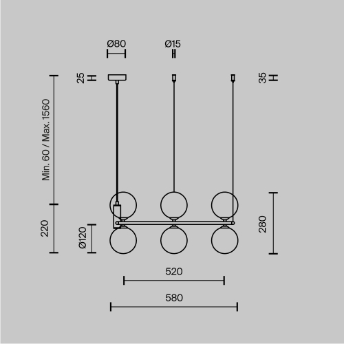 Подвесная люстра Maytoni Ring MOD013PL-06B изображение в интернет-магазине Cramer Light фото 13