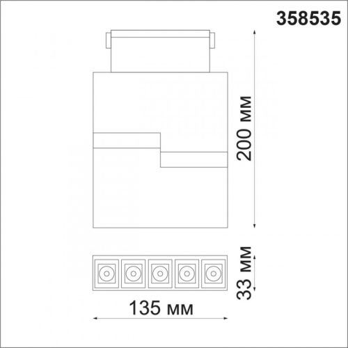 Трековый светильник Novotech Kit 358535 изображение в интернет-магазине Cramer Light фото 2
