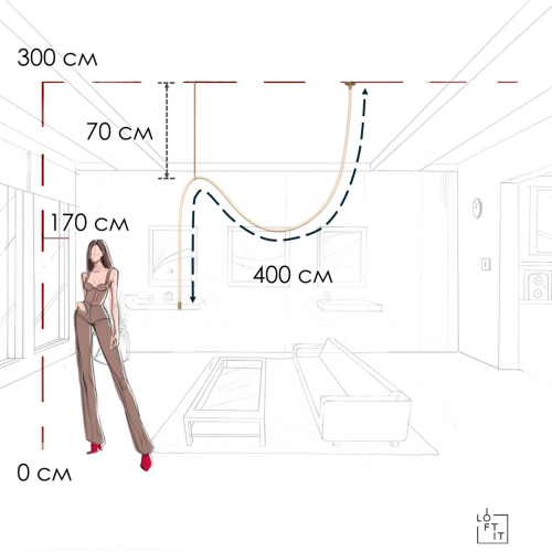 Потолочный светильник Loft IT Thread 10388C Brass изображение в интернет-магазине Cramer Light фото 6