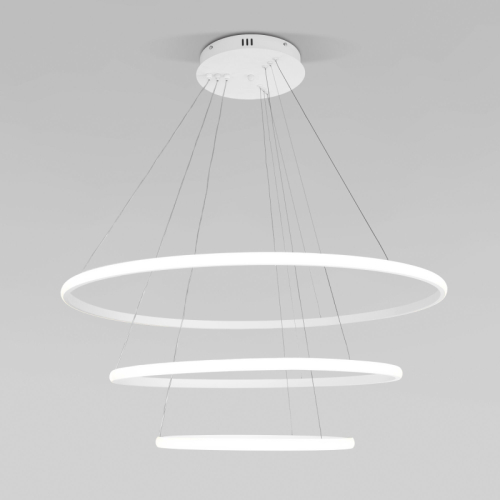Подвесная люстра Eurosvet Collars 90264/3 белый изображение в интернет-магазине Cramer Light