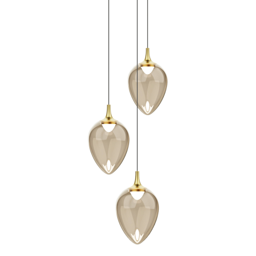 Подвесной светильник Delight Collection MD24001012-3A brass/champagne изображение в интернет-магазине Cramer Light