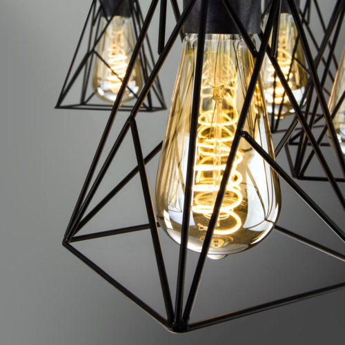 Потолочная люстра Eurosvet Trappola 70107/8 черный изображение в интернет-магазине Cramer Light фото 3