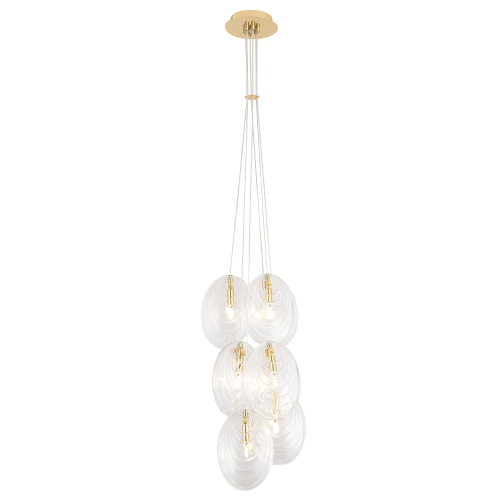 Подвесной светильник Crystal Lux MAR SP6 TRANSPARENTE изображение в интернет-магазине Cramer Light фото 2