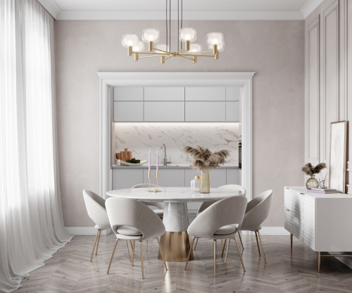 Подвесная люстра Maytoni Vision MOD411PL-08G изображение в интернет-магазине Cramer Light фото 7