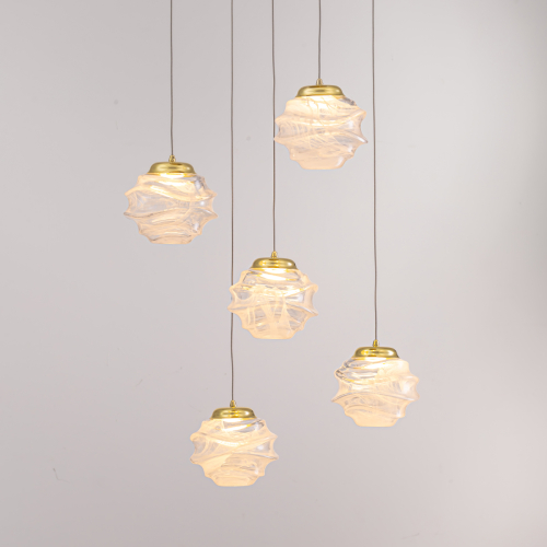 Подвесной светильник Delight Collection MD25030003-5A gold/clear изображение в интернет-магазине Cramer Light фото 2