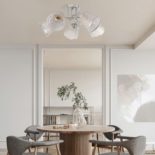 Потолочная люстра Arte Milano Napoli 337646/5 CR изображение в интернет-магазине Cramer Light фото 3