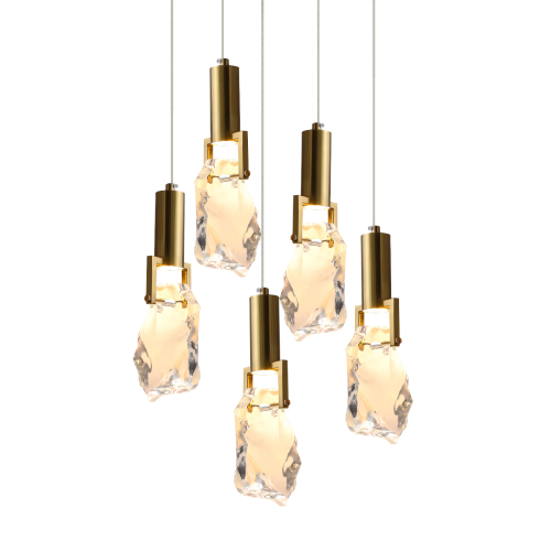 Подвесной светильник Delight Collection OWD500-5 gold изображение в интернет-магазине Cramer Light