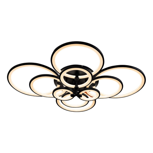 Потолочная светодиодная люстра iLedex Ring A001/10 BK изображение в интернет-магазине Cramer Light фото 2