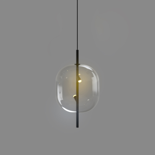 Подвесной светильник Delight Collection 10018P/1 black/clear изображение в интернет-магазине Cramer Light
