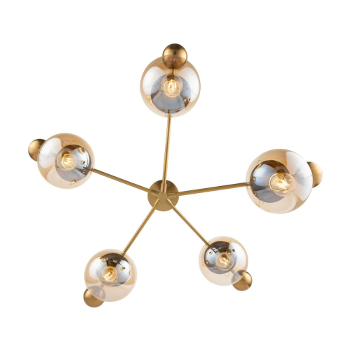 Люстра на штанге Freya Blaze FR5158PL-05BS изображение в интернет-магазине Cramer Light фото 6