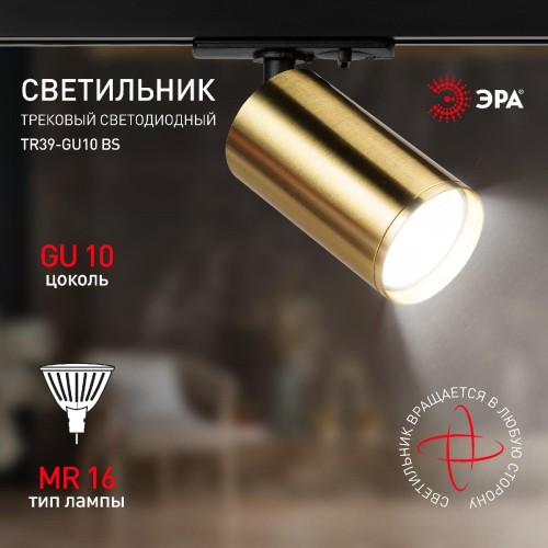 Трековый светильник Эра TR39-GU10 BS Б0053311 изображение в интернет-магазине Cramer Light фото 9