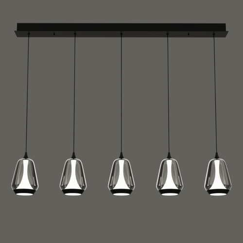 Подвесной светильник Delight Collection MD24001011-5B black/smoky изображение в интернет-магазине Cramer Light