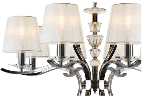 Подвесная люстра iLamp Omega RM5231/8CR изображение в интернет-магазине Cramer Light фото 3