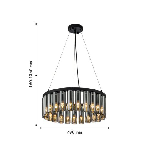 Подвесная люстра Favourite Slang 4504-25P изображение в интернет-магазине Cramer Light фото 3