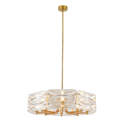 Подвесная люстра Indigo Zaffiro 12046/8P Brass V000499 изображение в интернет-магазине Cramer Light