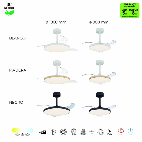 Люстра-вентилятор Mantra Slim Fan 9008 изображение в интернет-магазине Cramer Light фото 9