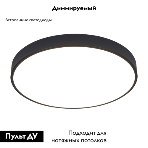Потолочный светодиодный светильник Arte Lamp Arena A2672PL-1BK изображение в интернет-магазине Cramer Light фото 2