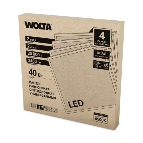 Светодиодная панель Wolta WLPC-40W/01 изображение в интернет-магазине Cramer Light фото 4