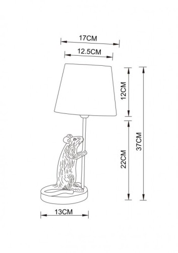 Настольная лампа ARTE Lamp A4420LT-1WH изображение в интернет-магазине Cramer Light фото 5