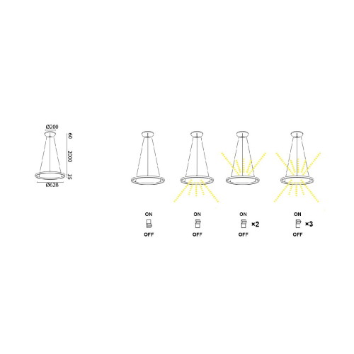 Подвесная люстра Mantra Riumar 8674 изображение в интернет-магазине Cramer Light фото 7