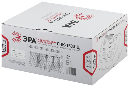 Стабилизатор Эра СНК-1500-Ц Б0031073 дополнительное фото фото 5