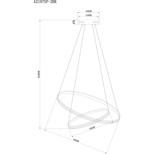 Подвесной светильник Arte Lamp Frodo A2197SP-2BK изображение в интернет-магазине Cramer Light фото 4