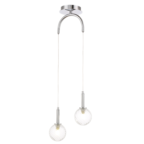 Подвесной светильник Crystal Lux LUXURY SP2 CHROME изображение в интернет-магазине Cramer Light фото 3