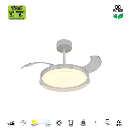 Люстра-вентилятор Mantra Glass Fan 9527 изображение в интернет-магазине Cramer Light фото 10