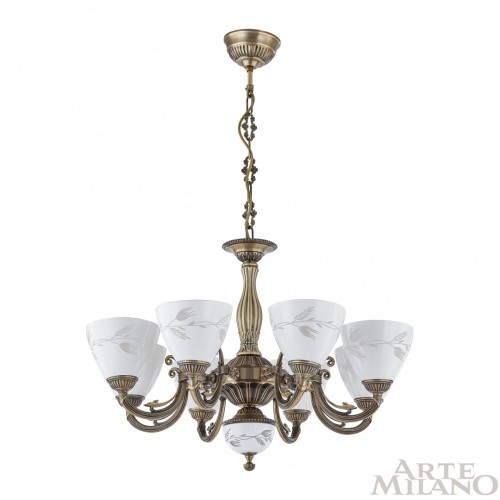 Подвесная люстра Arte Milano 343659/8 AB изображение в интернет-магазине Cramer Light фото 3