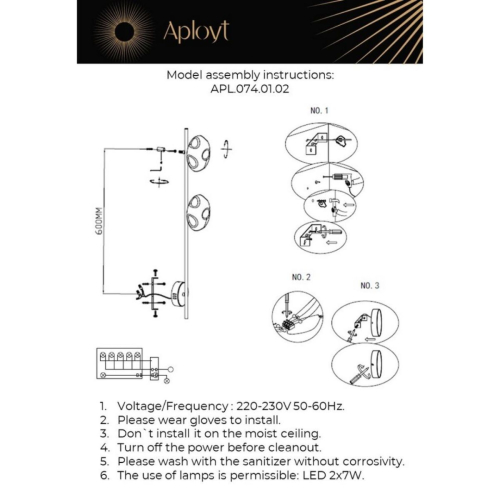 Бра Aployt Tereze APL.074.01.02 дополнительное фото фото 2