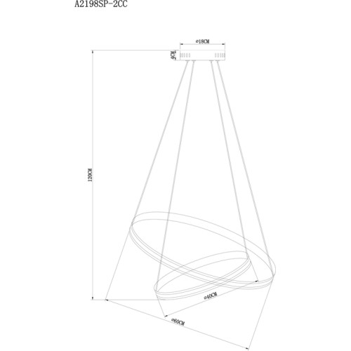 Подвесной светильник Arte Lamp Meridiana A2198SP-2CC изображение в интернет-магазине Cramer Light фото 3