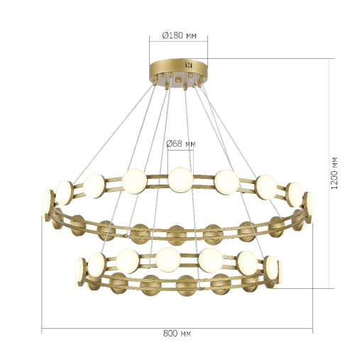 Подвесная люстра ST Luce Monro SL6610.203.36 изображение в интернет-магазине Cramer Light фото 5
