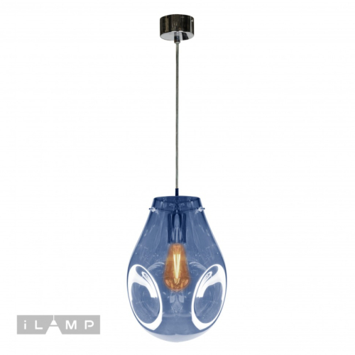 Подвесной светильник iLamp Pear 8827/1P BU изображение в интернет-магазине Cramer Light