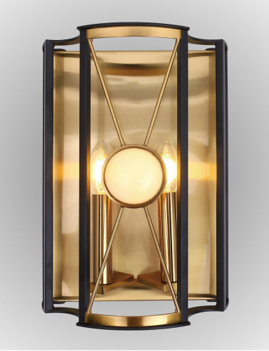 Настенный светильник Crystal Lux Tandem AP2 Gold изображение в интернет-магазине Cramer Light фото 2