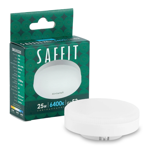 Лампа светодиодная Saffit SBGX5325 GX53 25W 230V 6400K 55286 изображение в интернет-магазине Cramer Light