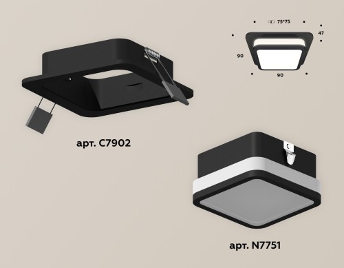 Встраиваемый светильник Ambrella Light Techno XC7902012 (C7902, N7751) изображение в интернет-магазине Cramer Light фото 2