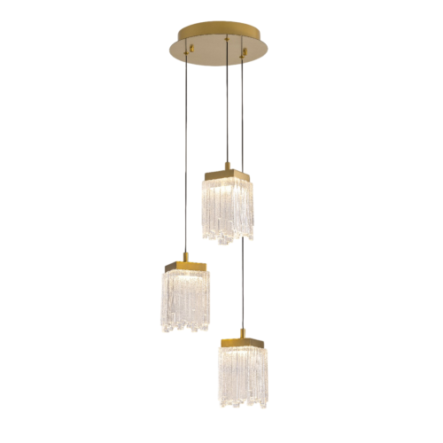 Подвесной светильник Delight Collection MD25020403-3A2 Satin gold изображение в интернет-магазине Cramer Light