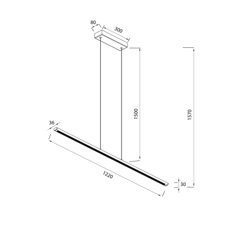 Линейный подвесной светильник Mantra Lineal 8954 изображение в интернет-магазине Cramer Light фото 3