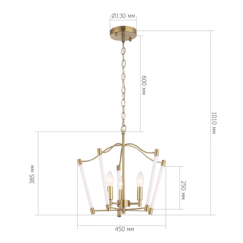 Подвесная люстра ST Luce Регалия SL1406.303.03 изображение в интернет-магазине Cramer Light фото 6