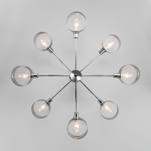 Потолочная люстра Eurosvet Arcada 70127/8 хром изображение в интернет-магазине Cramer Light фото 4