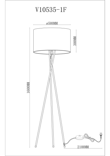 Торшер Moderli Palma V11597-1F изображение в интернет-магазине Cramer Light фото 3