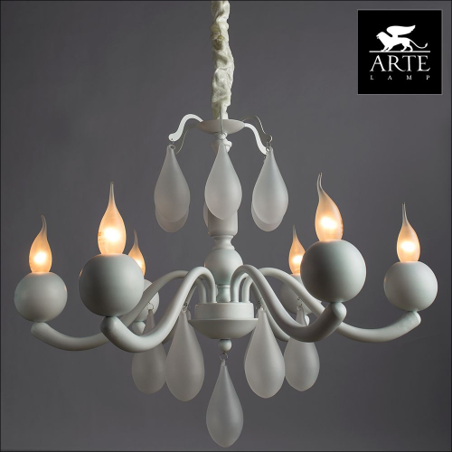 Подвесная люстра Arte Lamp Sigma A3229LM-6WH изображение в интернет-магазине Cramer Light фото 4