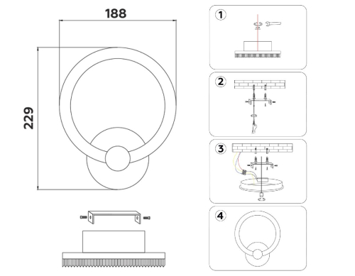 Настенный светильник Ambrella Light Acrylica Original FA3849 изображение в интернет-магазине Cramer Light фото 8
